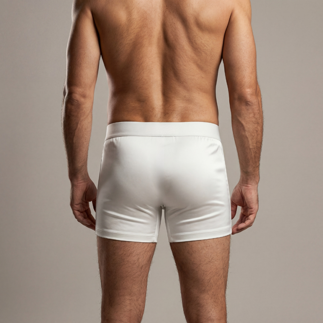Premium Silk Boxers | All-Day Comfort White (NEW)
