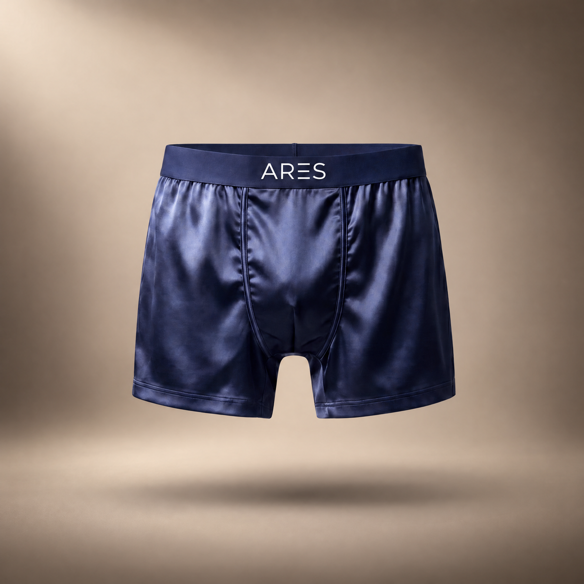 Ares Silk Boxers | All-Day Comfort (Navy Blue New Edition)